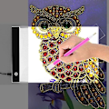 Miniatyrbilde 3 av 5: Diamantmaling A5/a4 LED Lysplate Dimbar Lysbrettsett only A4 Light Pad