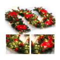 Miniatyrbilde 2 av 4: LED 2,7 m Jule Cane Garland Hage Hjem Juledekorasjoner red