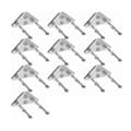 Väggförvaring och display för skateboarddeck med 10-pack skateboardväggfäste och hållare Silver