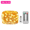 Miniatyrbilde 1 av 4: Lyslenker Fe Lys Julelys Warm White 5M 50LED 1PC