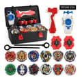 12 Beyblade Burst Snurrtoppar med Greppsändare + Förvaringslåda i Skum