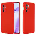 Til OnePlus 9RT 5G ensfarvet flydende silikone telefoncover Red