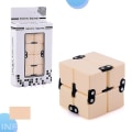 Miniatyrbilde 1 av 2: Angst Stress Relief Infinity Cube Blocks Leke Yellow