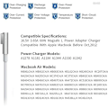 Miniatyrbillede 3 af 4: Macbook Oplader 60W L Type Ladekabel Macbook Pro Strømadaptere