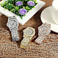 Miniatyrbillede 5 af 5: DEFFRUN Luksus Diamantkrystaller Glat Overflade Dame Quartz Ur