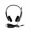 Miniatyrbillede 1 af 3: USB Headset med Mikrofon Støjreducerende Computer Headset til PC Chat Opkald