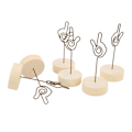 Miniatyrbillede 6 af 8: stk bordnummerholder håndsignal gestus modellering praktisk bogmateriale fotobordclips gestus 3 0.1