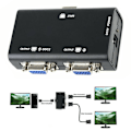 Miniatyrbild 1 av 5: 1 PC till 2 Skärmar 2 Port VGA SVGA Video LCD Splitter Box Adapter för PC LCD TV