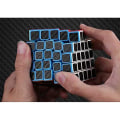 Miniatyrbilde 2 av 4: Rubiks kube, Rubix kube Speed Cube 5x5x5, Glatt magisk karbonfiber klistremerke Rubix Speed Cubes, Svart