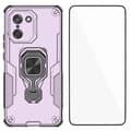 [LCS]För OnePlus Nord CE5 5G Telefonfodral PC TPU Baksida Stöd med Härdat Glas Purple