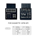 Pikkukuva 7 / 11: Tpm2.0 Turvamoduuli Tukee Monimerkkisiä Emolevyjä 20- black 18pin lpc for ASROCK