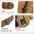 Miniatyrbild 5 av 5: Fashionabla Canvasväska för Män Utomhus Casual Förvaringsväska Messenger Bag Canvas Axelväskor (grön)