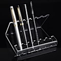 Miniatyrbillede 3 af 3: stk. transparent akryl penholder, pen stativ, display stativ, makeup børsteholder, organizer, børste tørrestativ, 12 huller akryl pen stativ