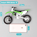 Pikkukuva 4 / 5: 1:10 mittakaavan suuri Kawasaki KX 250F Motocross