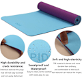 Miniatyrbild 3 av 5: Yogamatta Träningsmatta Specifikationer 183 cm X 61 cm, Lättvikts Reseyogamatta Tunn 6 mm Halkfri Rem