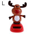 Miniatyrbild 1 av 4: Soldriven Dansande Prydnad Julgran Snögubbe Jultomte Älg Gungande Animerad Dansare Leksak L