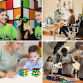 Miniatyrbilde 3 av 3: 2-pakning Speed Cube-sett, 3x3 Speed Puzzle Cube-leke for barn og voksne, jevn vri, originale farger