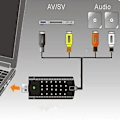 Miniatyrbilde 5 av 5: USB 2.0 Konverter Lyd Video Grabber Capture Adapter for Datamaskin NTSC PAL