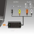 Miniatyrbillede 5 af 5: USB 2.0 Konverter Audio Video Grabber Capture Adapter til Computer NTSC PAL
