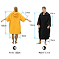 Pikkukuva 3 / 5: (Punainen, XL) Lämmin Imukykyinen Poncho, Kylpytakki Apua Rannan Vaihtoon, Ponc