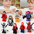 Miniatyrbillede 2 af 5: Superhelte Børn Multifunktionelle Byggeklodser Læringsbord Tidlig Uddannelse Puslespil Partikler Set Of 8