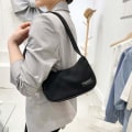 Miniatyrbillede 3 af 3: Dame Bløde Nylon Håndtasker Underarms Skuldertasker Mode Damer Små Dagligdags Tasker Kvinde