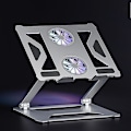 Miniatyrbillede 2 af 5: Tablet Stand Laptop Bord Med Køleventilator Til Macbook Ipad Silver
