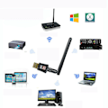 Miniatyrbillede 3 af 5: Dual Band Ac600 Mbps 2.4/5ghz Trådløs Internet Usb Wifi Netværksadapter Antenne