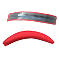 Miniatyrbilde 3 av 3: Erstatningsøreputer og hodebåndpute sett for Logitech G35 G930 G430 F450 Black Red