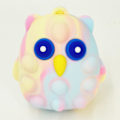 Miniatyrbild 4 av 4: Push Bubble Fidget Leksak Portabel Silikon Dekompressionsleksaker Tanketräning Pusselspel För Tie-dyed Macarons