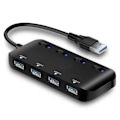 Pikkukuva 1 / 4: USB 3.0 -keskitin virtajohdolla, Multi 4 erittäin ohut moni-USB-portti
