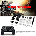 Miniatyrbilde 4 av 4: Reparasjonsdeler for håndtak, ledende gummipute + knapp + fjær + skrutrekker + joystickhette 20 stk/sett for PS4