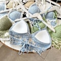 Miniatyrbild 8 av 10: Dam Badkläder Topp Strandkläder Outfit KLÖVERGRÖN KLÖVERGRÖN Clover-Green Clover-Green