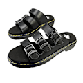 Miniatyrbild 3 av 5: Slip-on sandaler i kohud för män, för ledig användning utomhus 40