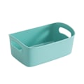 Miniatyrbilde 1 av 5: Fleksibel oppbevaringskurv med håndtak, bærbar skrivebordskurv for diverse småting og snacks, oppbevaringsbokser for hyller Blue Large Size  31*20*12cm