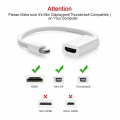 Miniatyrbillede 4 af 5: For Macbook Pro Air Mac Mini Display Port Dp Thunderbolt til HDMI Adapter Kabel