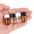 Miniatyrbillede 5 af 5: 5 stk. 2 ml Mini Amber Glasflaske 3