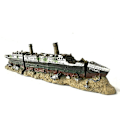 Miniatyrbillede 2 af 5: Akvarium Titanic Middelhavsmodel Skibsdekorationer Kunstigt Skibsvrag Boligindretning Resin