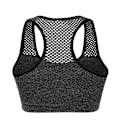 Pikkukuva 4 / 9: Joogaliivit Langattomat Push Up Urheiluliivit Top Iskunkestävät Treeniliivit Naisille Harmaa S Grey