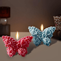 Miniatyrbillede 3 af 9: 3D Blomst Sommerfugl Silikoneforme Epoxy Resin Forme Blomst Sommerfugl Lysforme til Lysfremstilling Silikoneform til DIY Duftlys