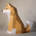 Miniatyrbild 1 av 2: Swotgdoby 3D Pappershantverk, DIY Handgjord Origami, Geometriskt Papper