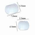 Miniatyrbild 2 av 4: Safir Bubbla Förstoringsglas Lins för Klocka Datumfönster Kristallglas Lim Förstoring (FMY) 7.0 x 5.5mm