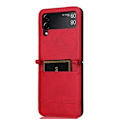 Miniatyrbillede 4 af 4: PU Læder Etui til Samsung Galaxy Z Flip 3 5g Red