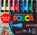 Posca Markers 5M, Posca-tuscher til kunstmaterialer, Farvelægningstuscher - Stenkunst, Stoftuscher, Farvepen, Kunsttuscher Full Range