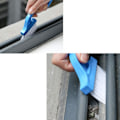 Miniatyrbilde 2 av 5: 2-i-1 Design Groove Gap Rengjøringsverktøy, Ergonomisk Håndtak For Enkel Og Effektiv Rengjøring Av Trange Plasser, 3-Pakning Med Tette Nylonbørster For