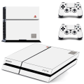 Pikkukuva 2 / 4: Puhtaan valkoinen PS4-pelikonsolin ja -ohjaimen suojatarra, täysi peitto, etulevytarra PlayStation 4 Dualshock 4 PS4 -suojatarralle Qptm0421