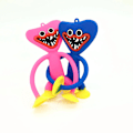 Miniatyrbillede 4 af 5: Poppys Playtime Huggy Wuggy Nøglering Silikone Vedhæng Kawaii Fidget Legetøj Blue