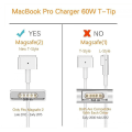 Pikkukuva 2 / 5: 85 W MagSafe 2 -virtalähde Applelle, 85 W:n T-kärkinen virtalähde