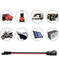 Miniatyrbillede 2 af 4: 10AWG 2-benet strøm industriel cirkulær konnektor til SAE adapterkabel, Solar Plug til SAE konnektor