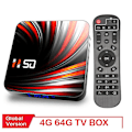 Miniatyrbillede 1 af 5: Tv Boks Android 10 4gb 64gb 4k H.265 Media Afspiller 3d Video 2.4g 7ghz Wifi Bluetooth Smart Tv Boks Set Top Boks EU PLUG